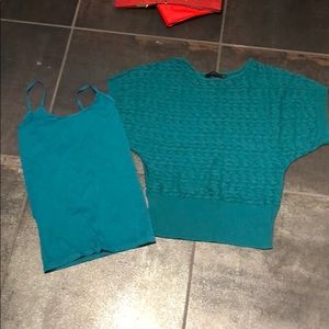 The Limited sweater with matching camisole